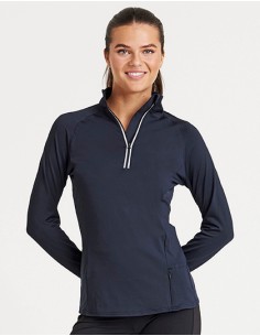 A-JC035-Womens Cool-Flex 1/2 Zip Top 2